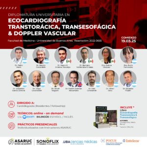 Ecocardiografía, Transtorácica, Transesofágica & Doppler Vascular 2025